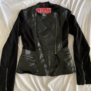 Black biker jacket